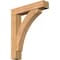 Ekena Millwork Thorton Block Smooth Bracket w/ Offset Brace, Western Red Cedar, 7 1/2"W x 36"D x 44"H BKT0806X36X44THR05SWR - alternate 1